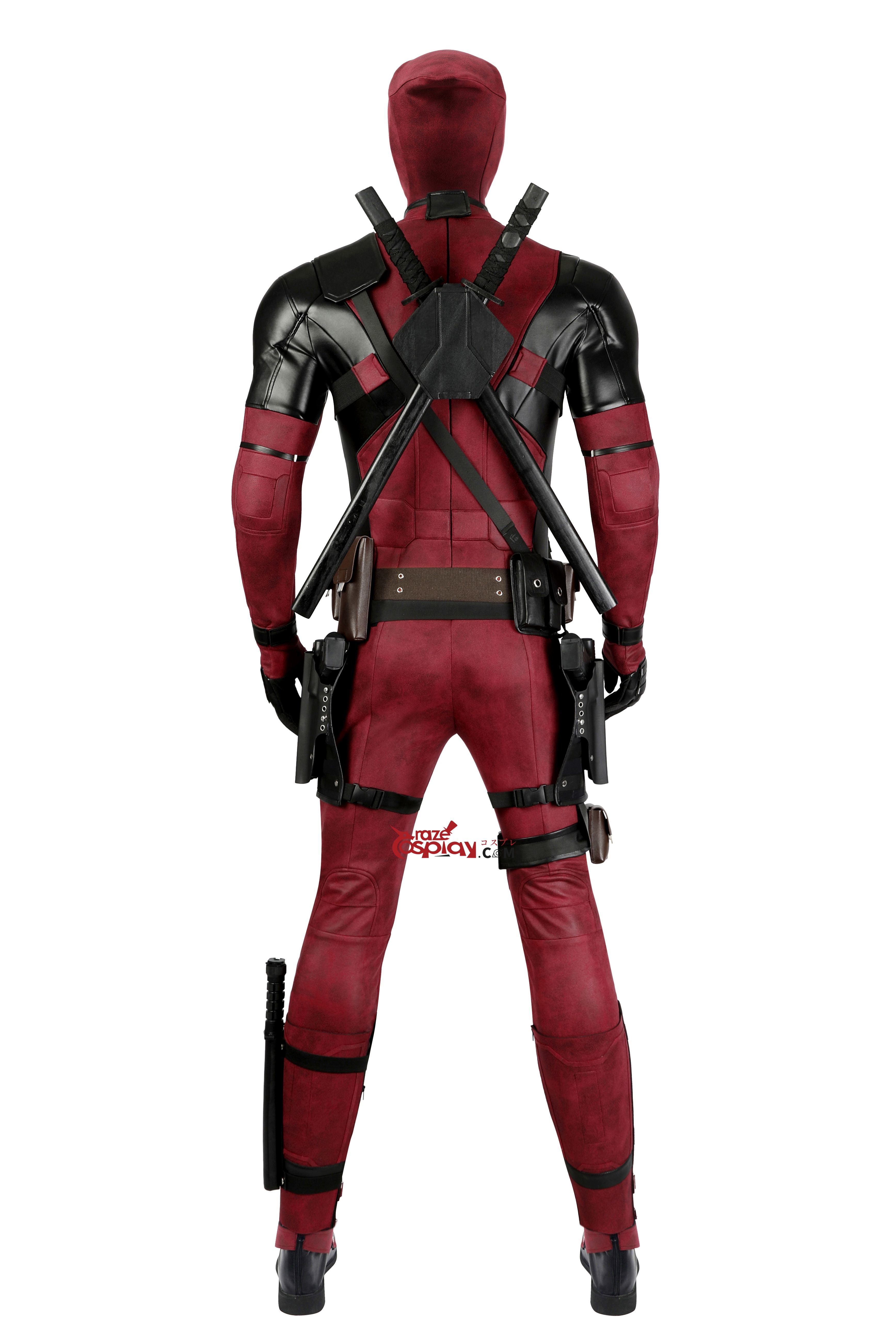 Wade Wilson Suede Outfit Cosplay Costume