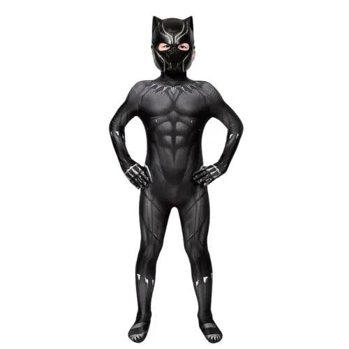 Kids Black Panther Jumpsuit Cosplay Costume