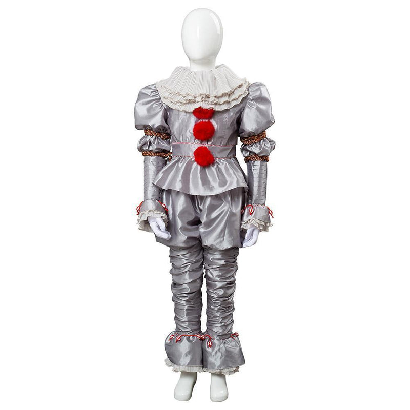 It 2 Pennywise The Clown Outfit Suit Halloween Cosplay Costume For Kids Child - CrazeCosplay
