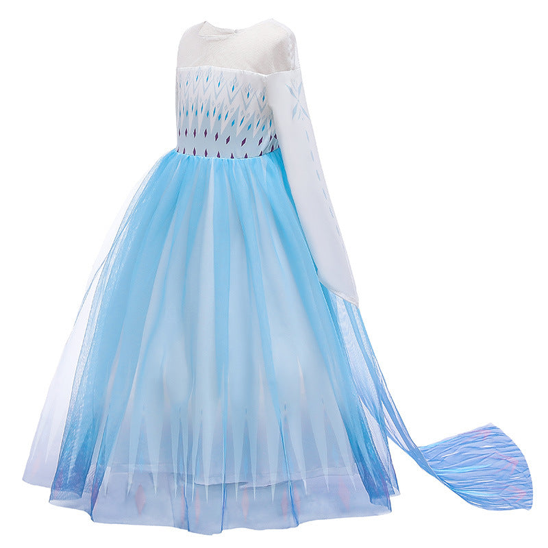 Frozen frozer 2 ii Princess Elsa Fancy Dress For Kids Girls Cosplay Costume