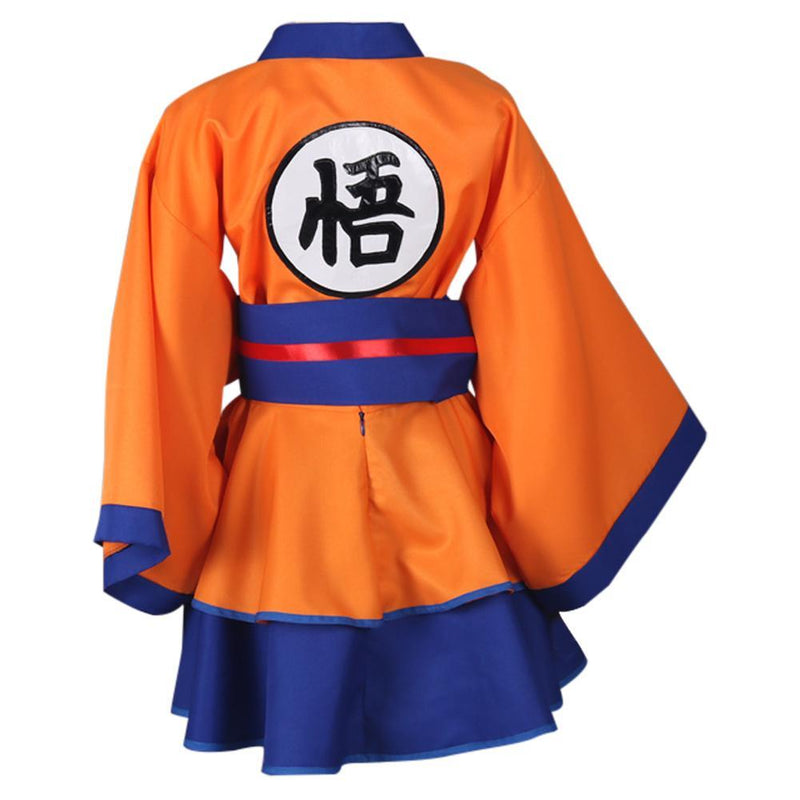 Dragon Ball Z Goku Genderbend Lolita Dress Cosplay Costume - CrazeCosplay