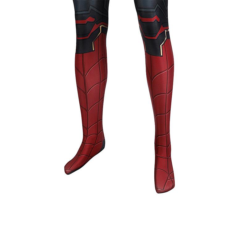 Spider-Man 3 Costume Spiderman No Way Home Peter Parker Cosplay Superhero Gold Jumpsuit - CrazeCosplay