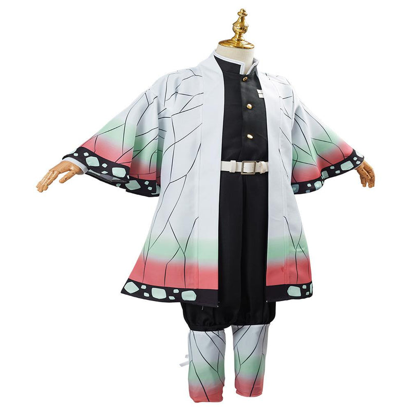 Demon Slayer Kochou Shinobu Uniform Outfit Halloween Carnival Suit Cosplay Costume For Kids Children - CrazeCosplay