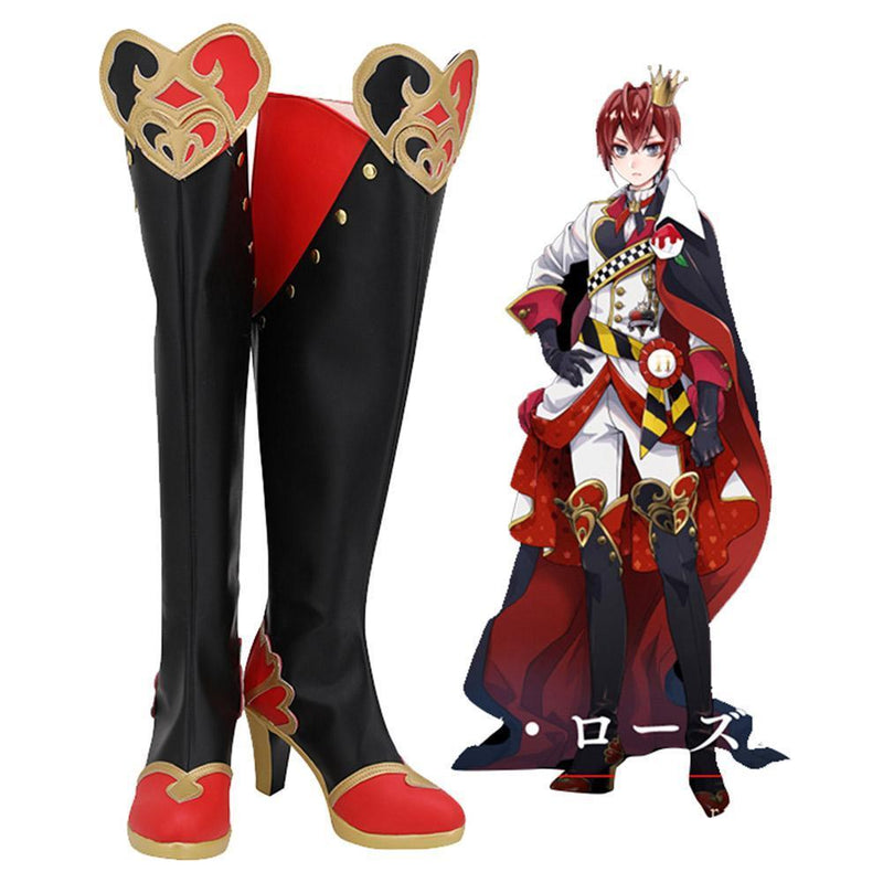 twisted wonderland riddle rosehearts cosplay shoes boots - CrazeCosplay