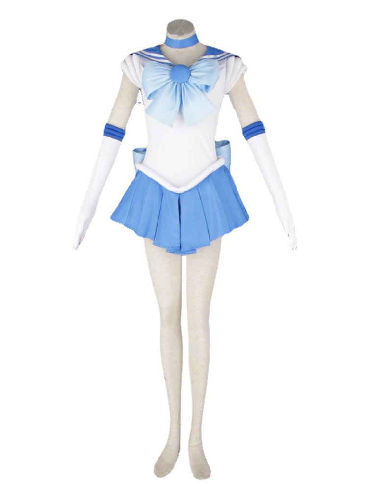 Sailor Moon Mizuno Ami Dress Outfit Sailor Mercury Cosplay Costume
