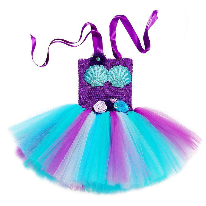 Baby Girl Mermaid Sea Maid Bubble Dress Cosplay Costume Kids - CrazeCosplay