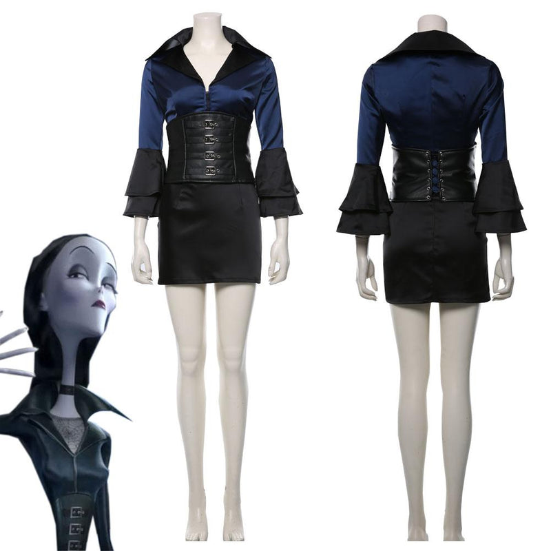 The Addams Family Morticia Uniform Cosplay Costume - CrazeCosplay