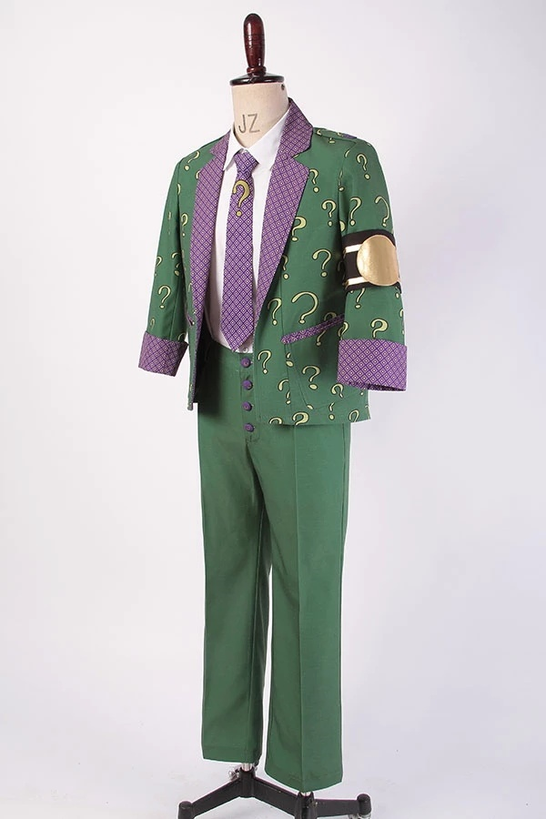 batman arkham city the riddler dr edward nigma outfit cosplay costume - CrazeCosplay