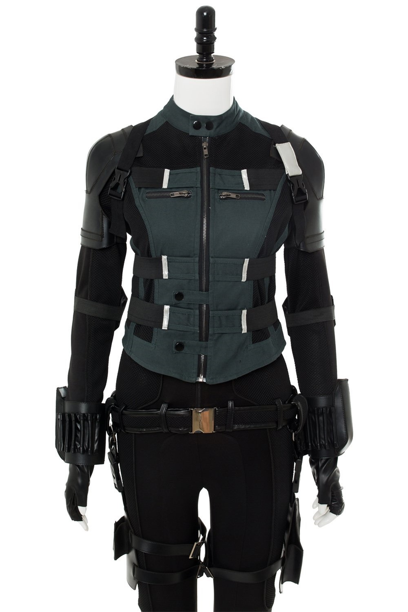 avengers 3 infinity war black widow natasha romanoff outfit cosplay costume whole set - CrazeCosplay