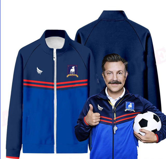 Ted Lasso Costume Halloween Tracksuit AFC Richmond Jacket for Adult - CrazeCosplay