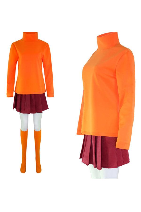 Velma Costume Scooby-Doo Velma Dinkley Costume For Halloween - CrazeCosplay