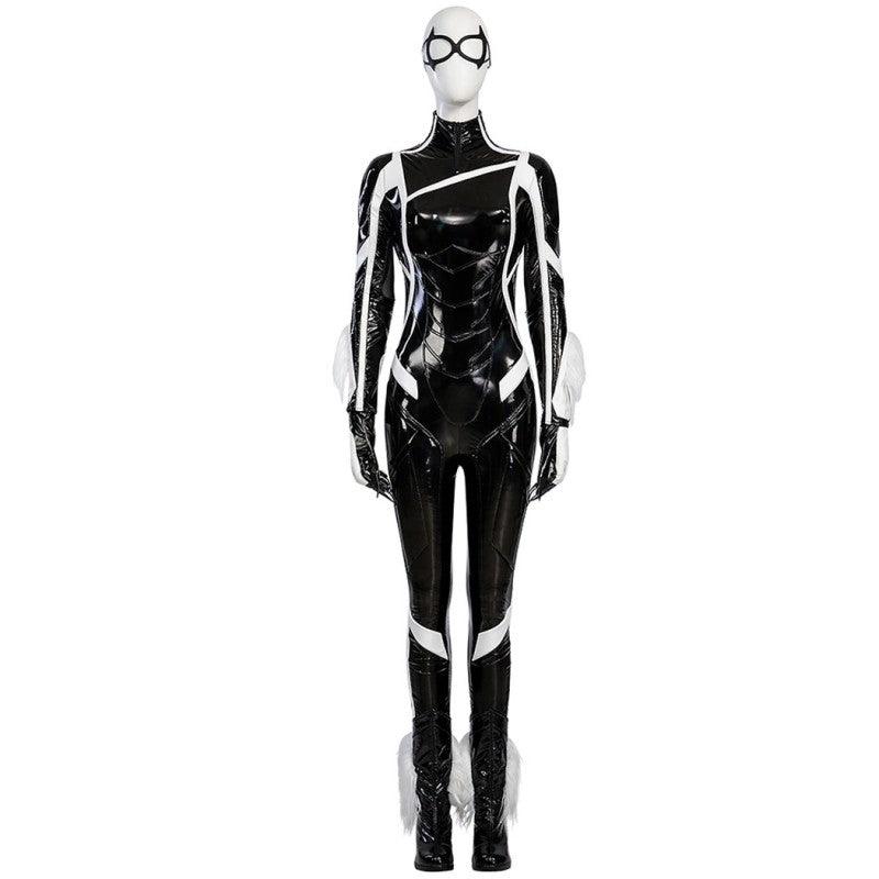 Movie Spider Man Felicia Hardy Black Cat Jumpsuit Cosplay Costume