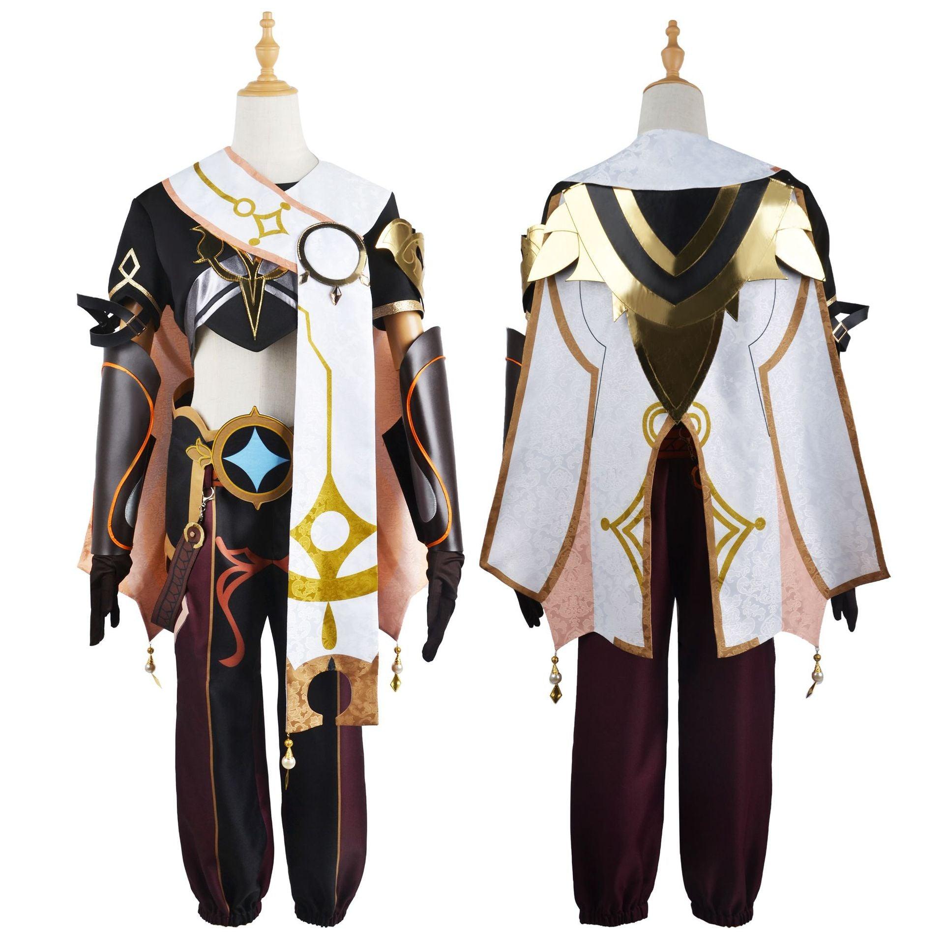 Genshin Impact Traveler Aether Outfits Halloween Carnival Suit Cosplay