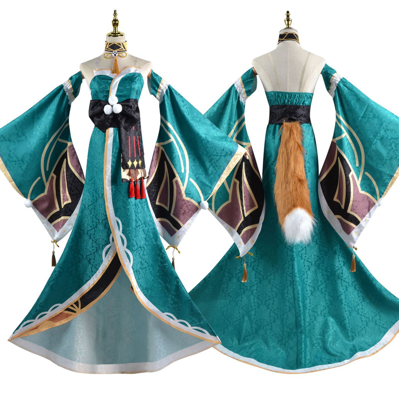 Genshin Impact Miss Hina Halloween Costume Cosplay Outfits Suits