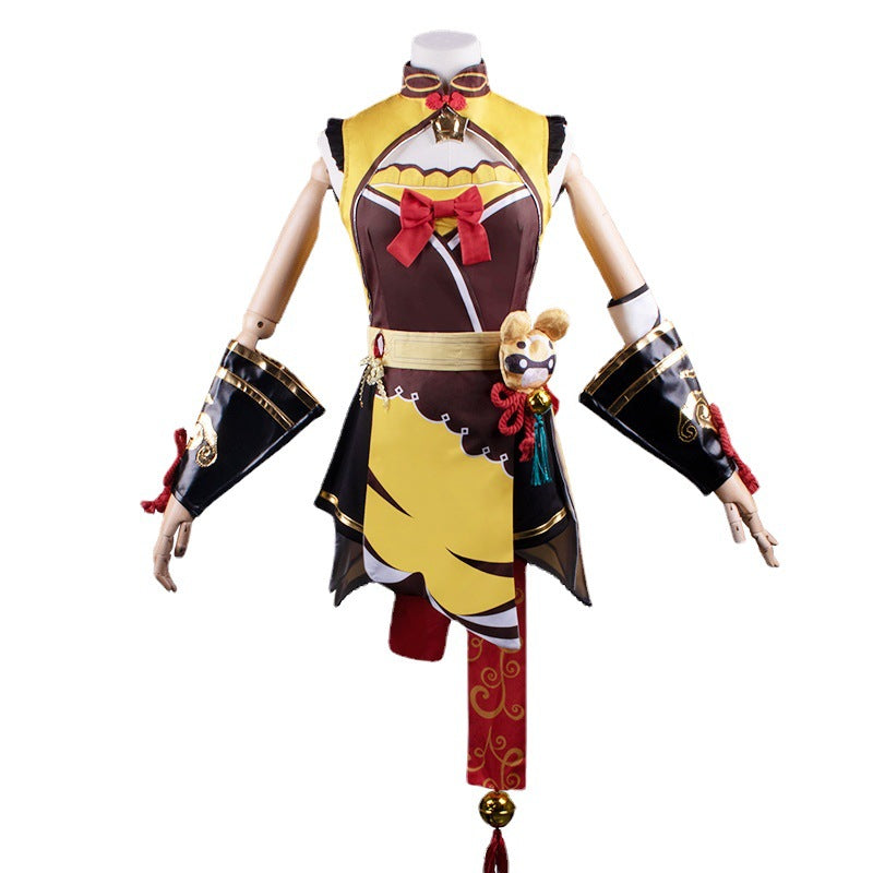 Genshin Impact Xiangling Outfits Halloween Carnival Suit Cosplay Costume