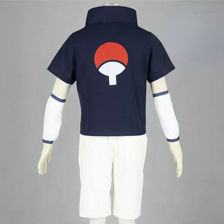 Childhood Uchiha Sasuke Naruto Outfit Cosplay Costume