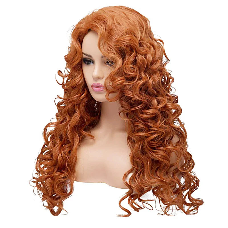 Movie Titanic Rose Cosplay Wig Halloween Red Hair
