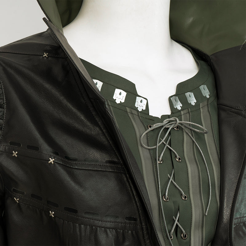 Final Fantasy XVI ff16 Cidolfus Telamon Black Outfits Cosplay Costume