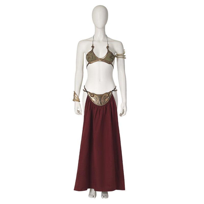 Princess Leia Slave Costume Star Wars 6 Leia Bikini Halloween Cosplay Dress