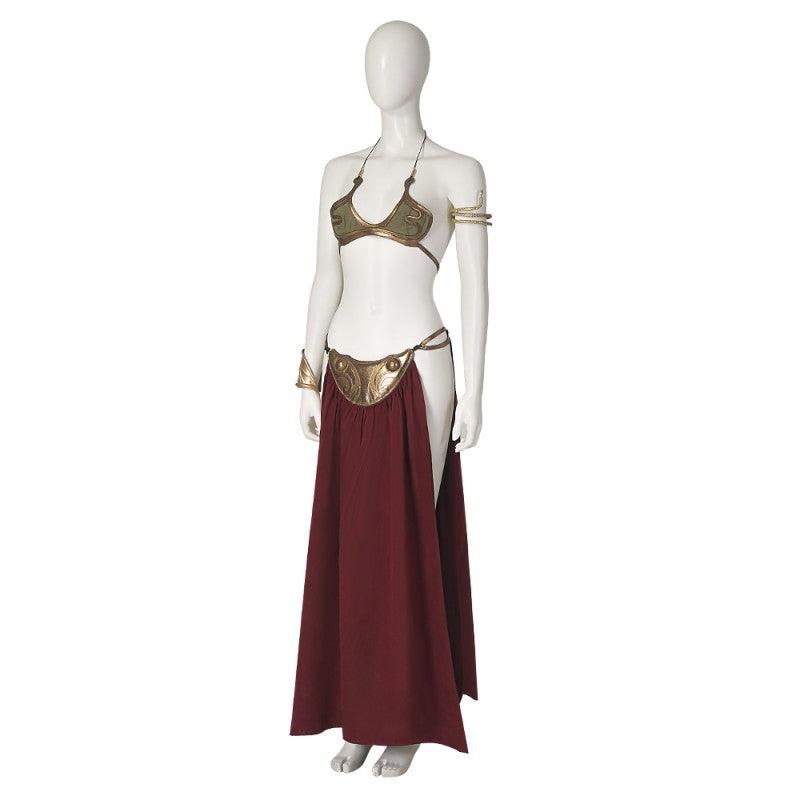 Princess Leia Slave Costume Star Wars 6 Leia Bikini Halloween Cosplay Dress