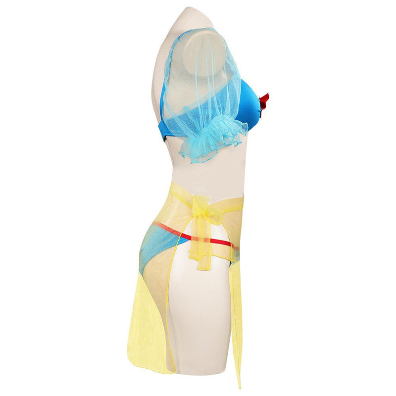 Snow White Swimsuit Cosplay Costume Three-Piece Swimwear Outfits Halloween Carnival Suit