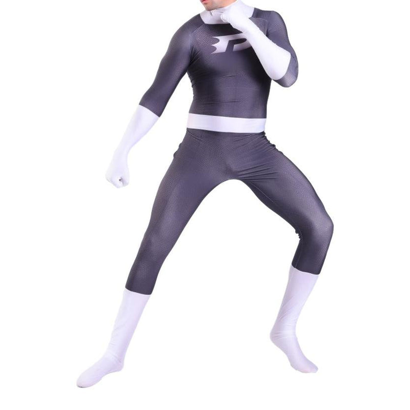 Adult Danny Phantom Jumpsuit Halloween Cosplay Costume