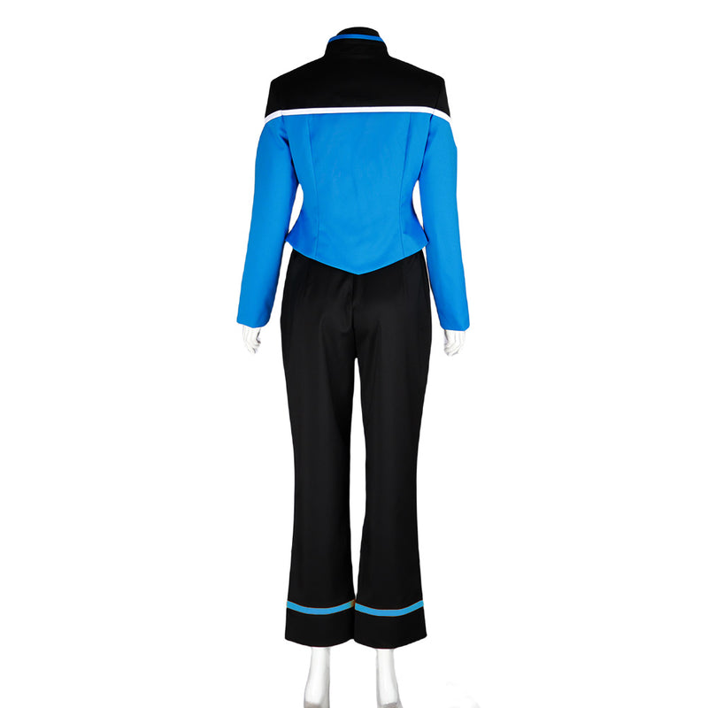 ST Female Lower Decks Blue Uniform Outfit Cosplay Costume