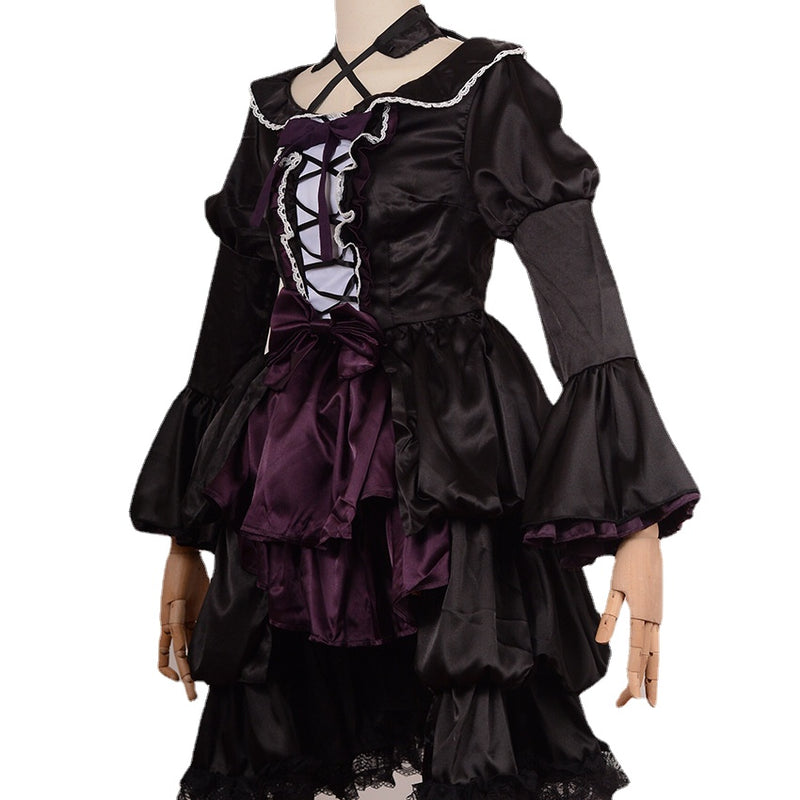 Akemi Homura Black Dress Puella Magi Madoka Magica Cosplay Costume
