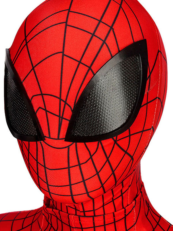 Superior Spider Man Black Red Cosplay Jumpsuit Lycra Spandex Marvel Comics Costume For Kid