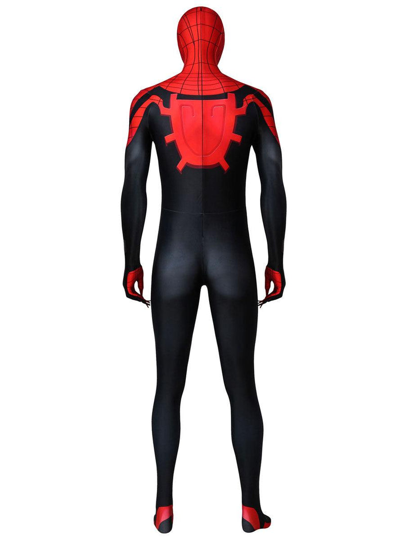 Spider-Man Zentai Jumpsuit Black Red Superior Cosplay Costume For Adult