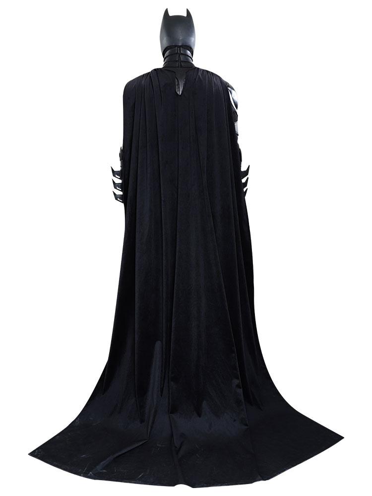 Black Batman Outfit The Dark Knight Batman Bruce Wayne Cosplay Costume with Headgear