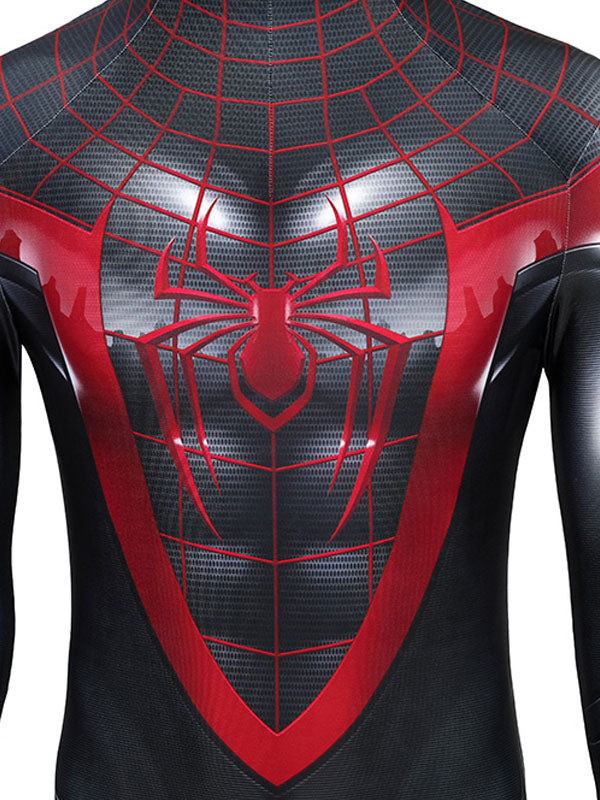 Marvel Comics Marvel Spider Man Into The Spider Verse Miles Zentai Halloween Cosplay Costume For Adult