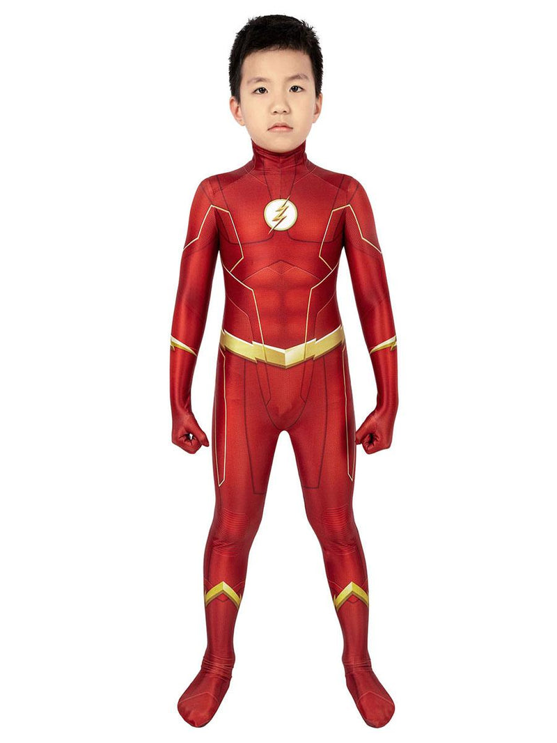 The Flash Barry Allen Jumpsuit Kids Superhero Costume