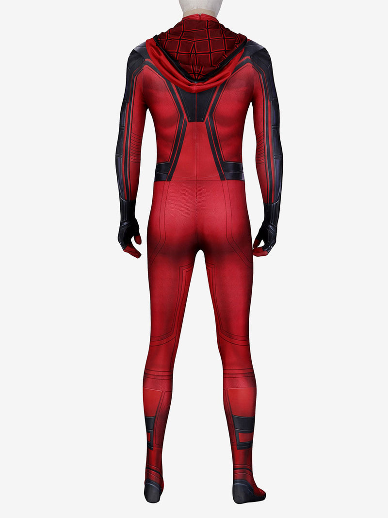 Spider-Man Cosplay Marvel's Spider-Man: Miles Morales Crimson Cowl Cosplay Suit For Adult