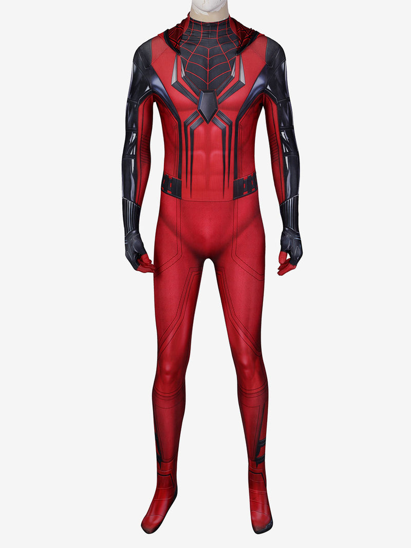 Spider-Man Cosplay Marvel's Spider-Man: Miles Morales Crimson Cowl Cosplay Suit For Adult