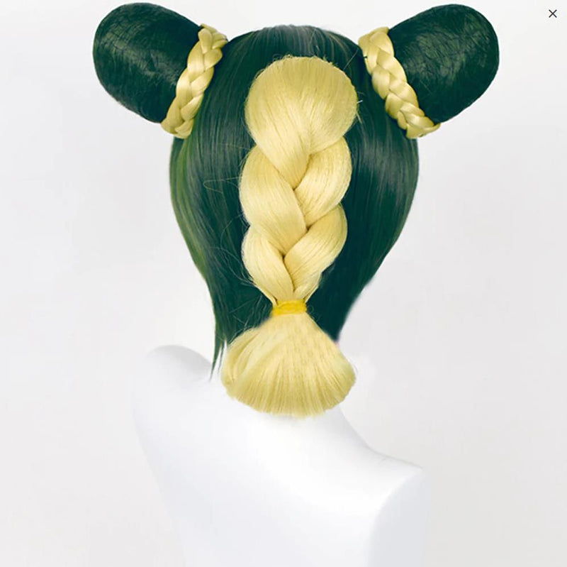 JoJo's Bizarre Adventure Jolyne Cujoh Golden Green Cosplay Wig