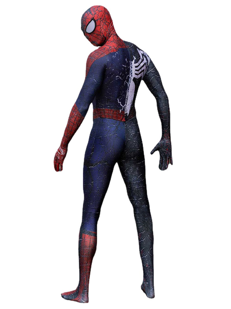 Marvel Comics Cosplay Spider Man Half-Symbiote Cosplay Costumes for Kid