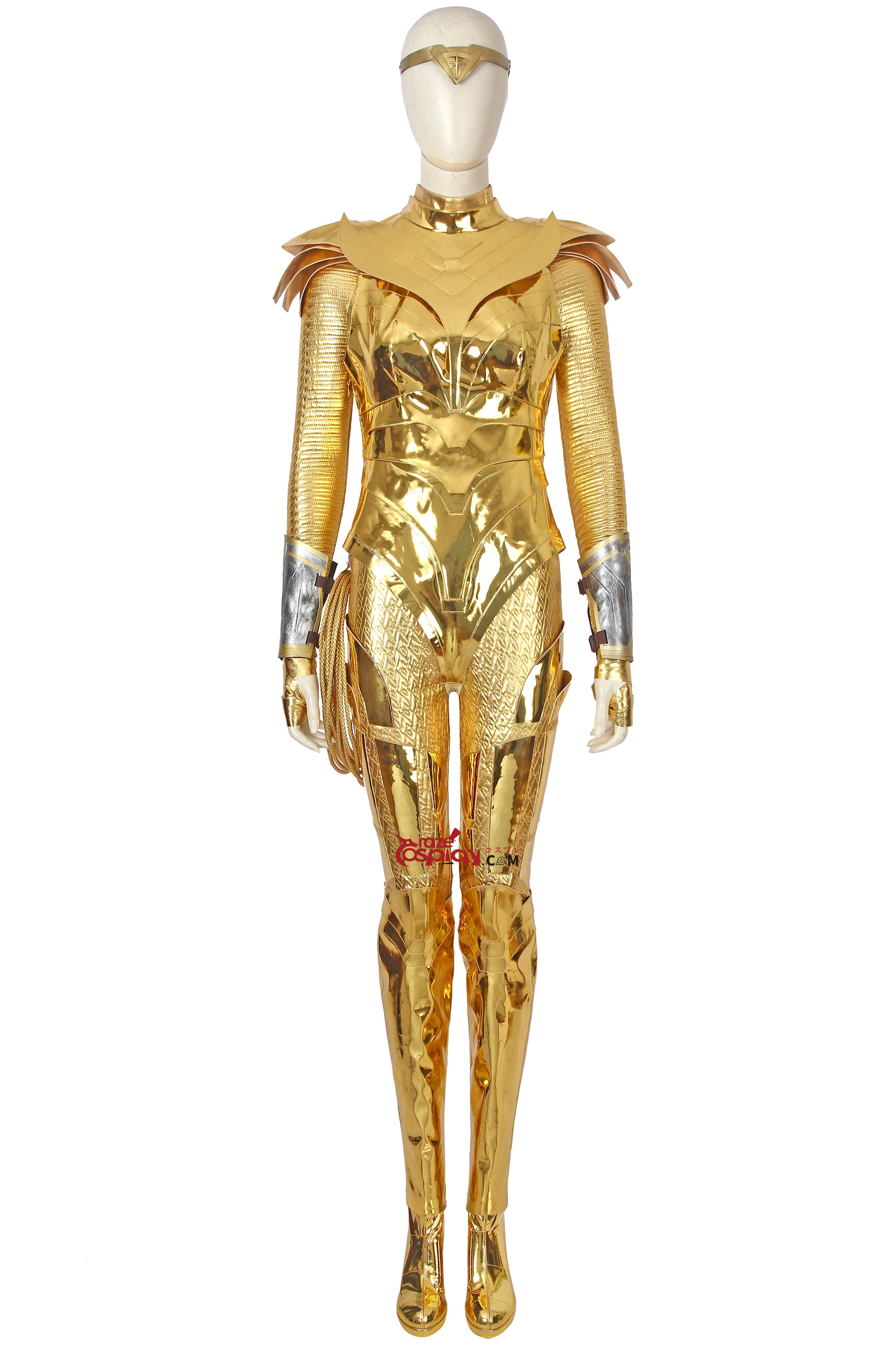 Diana Prince Golden Outfit Cosplay Costume