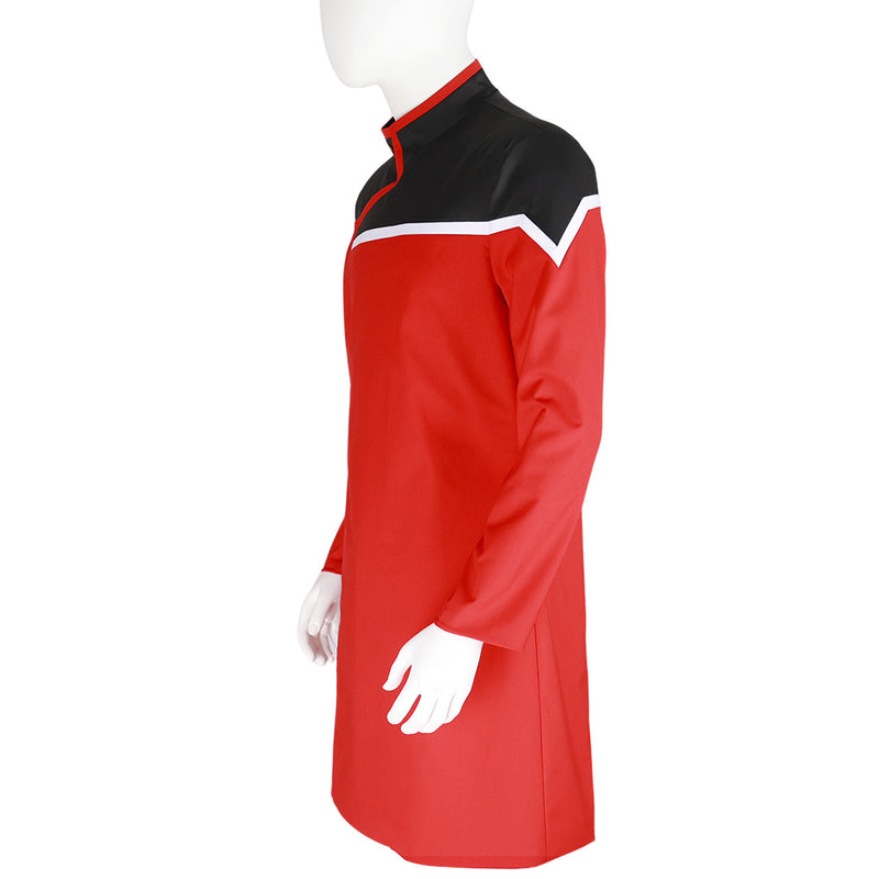 ST Lower Decks Red Top Long Coat Cosplay Costume