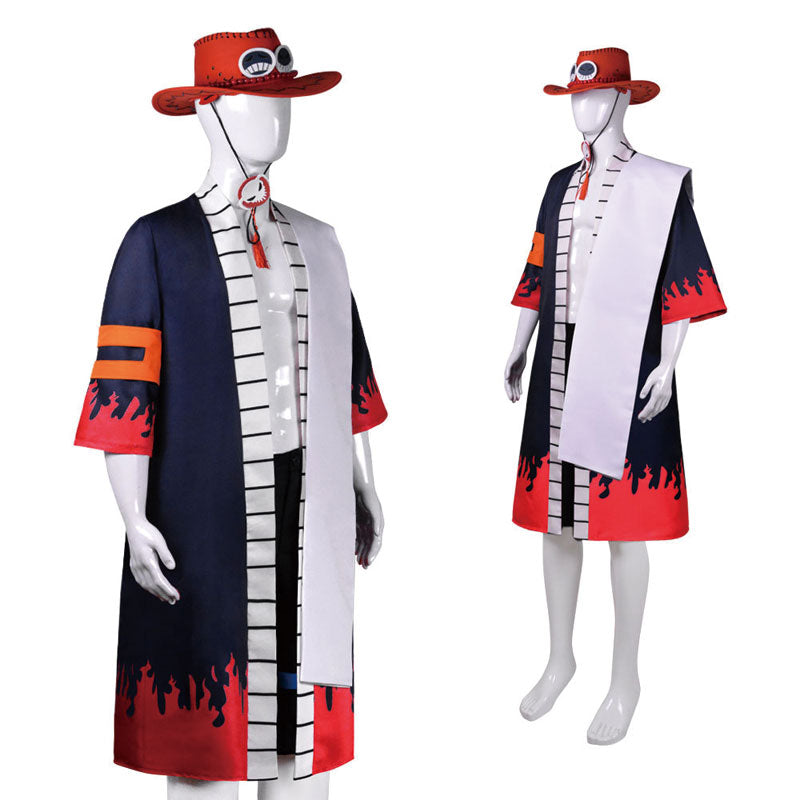Anime One Piece Portgas D. Ace Cosplay Costume