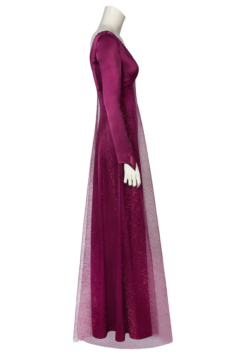 Elsa Pyjamas Dress Frozen 2 Purple Cosplay Costume