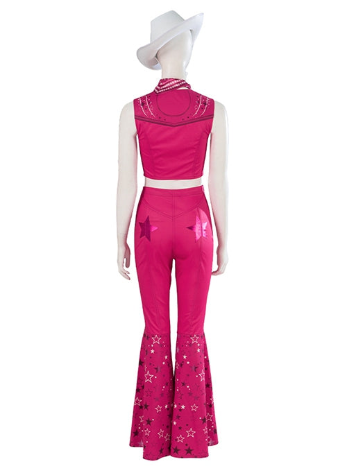 Movie Costume Cosplay Pink Flared Pants Outfits