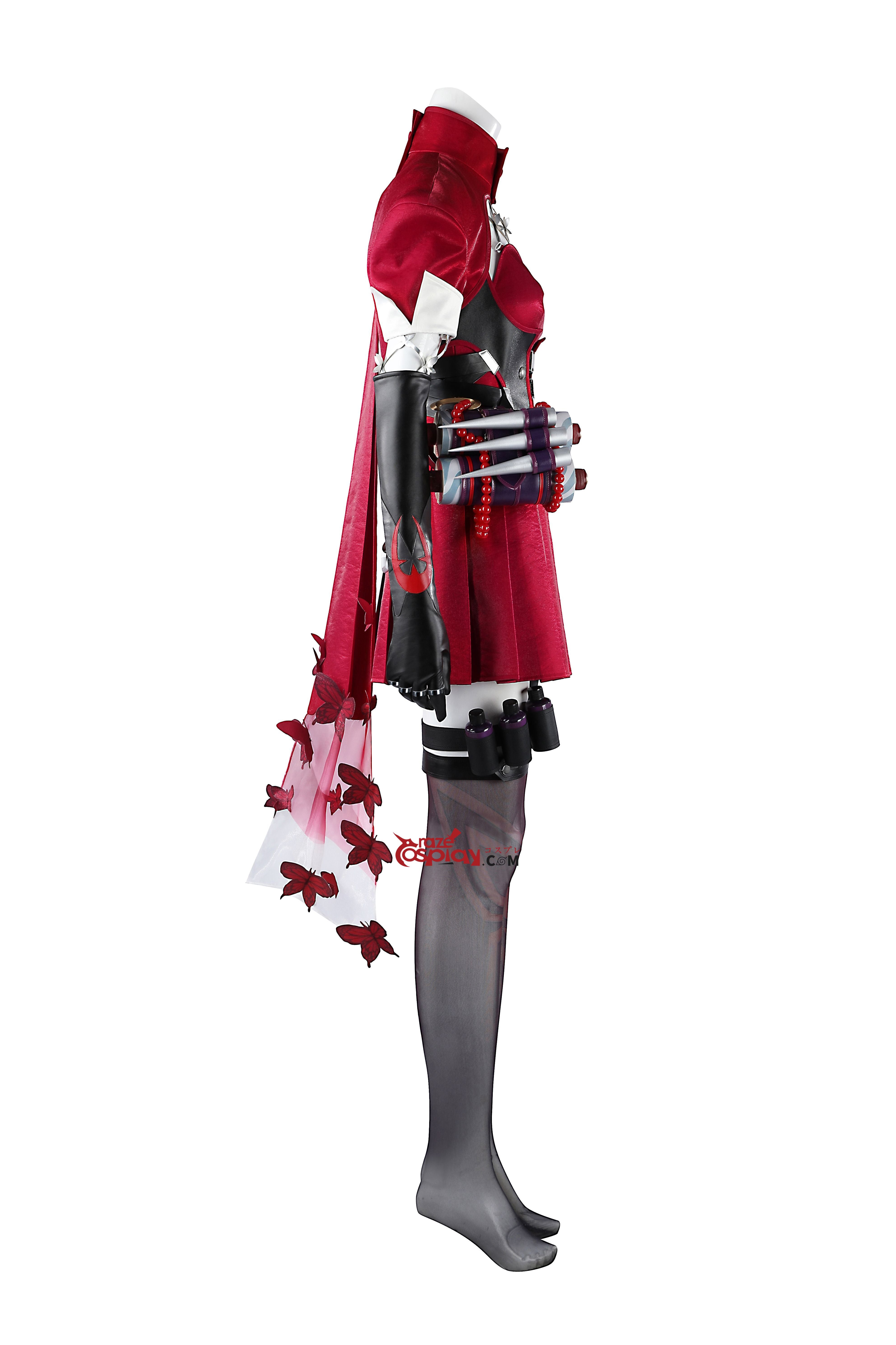 Psylocke Red Outfit Cosplay Costume