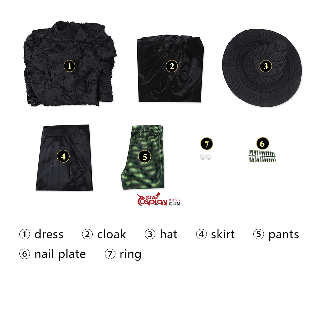 Wicked Elphaba Dress Cosplay Costume