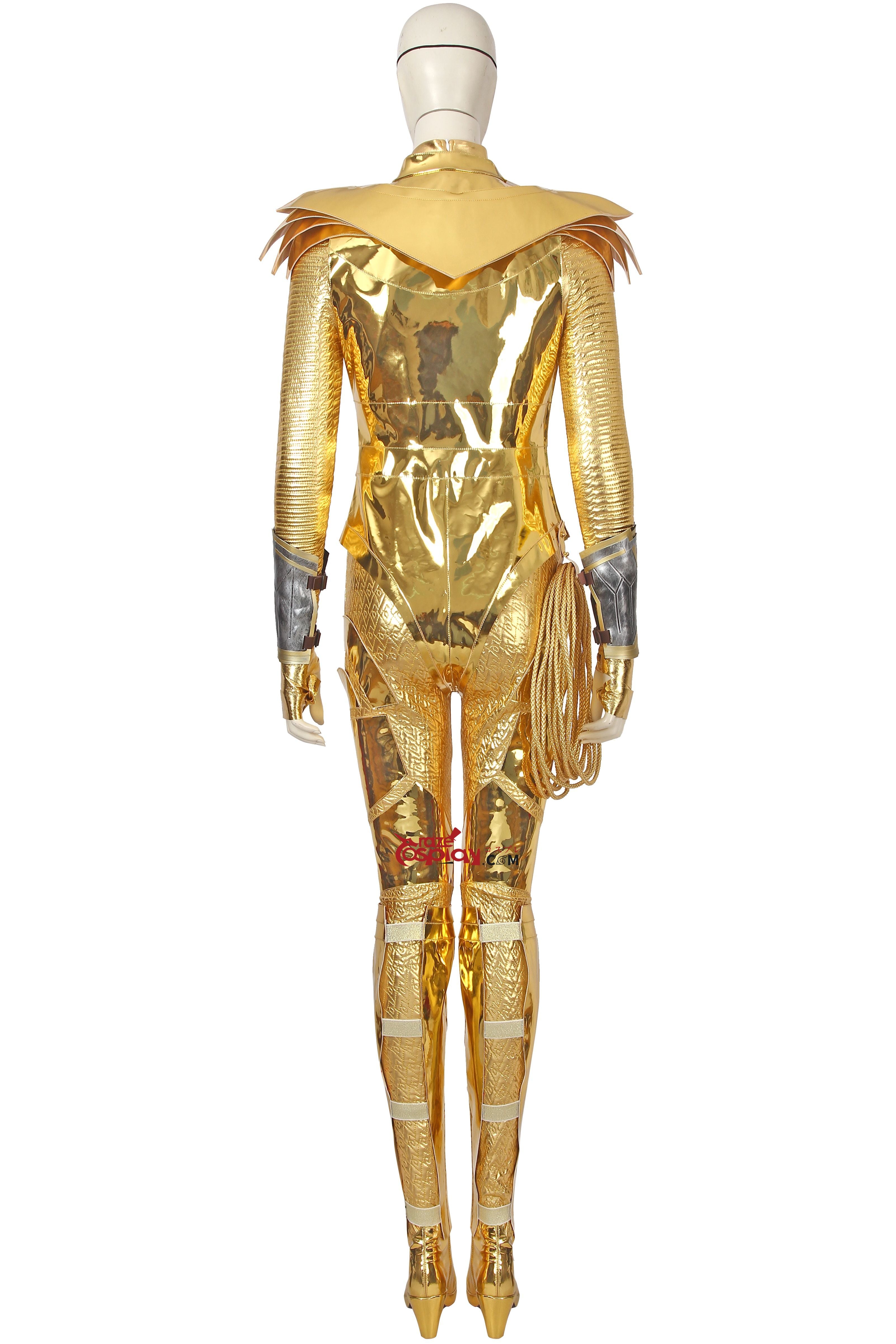 Diana Prince Golden Outfit Cosplay Costume
