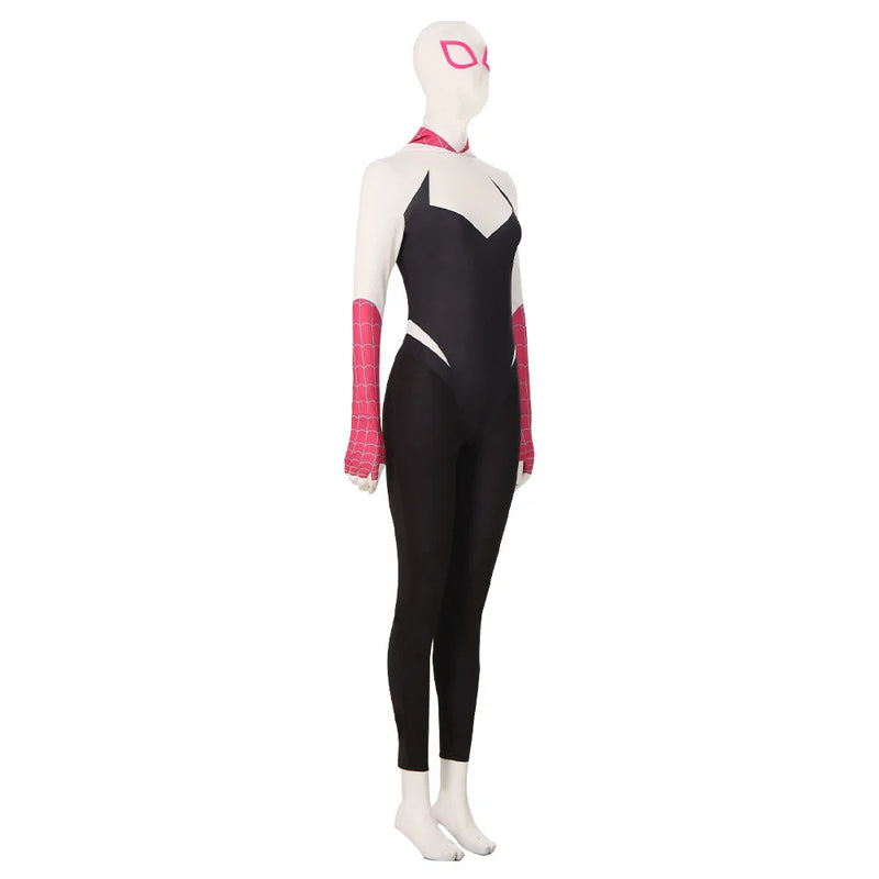 Spiderman Across The Spider Verse Gwen Stacy Jumpsuit Cosplay Costume