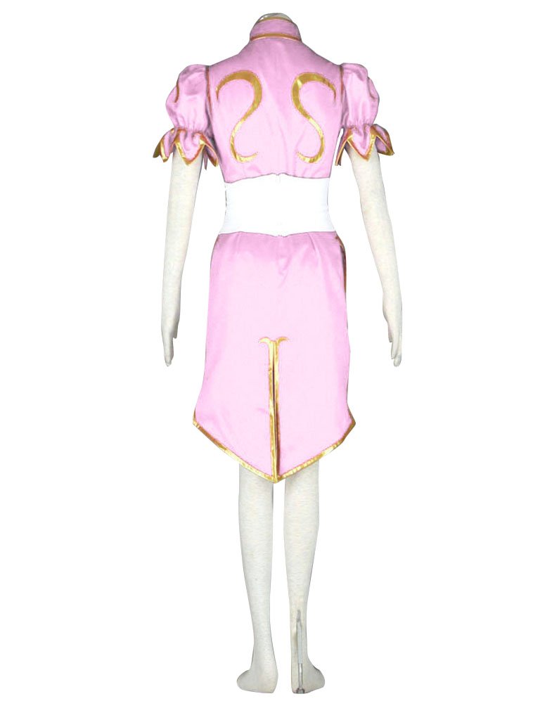 Chun Li Pink Dress Outfit Street Fighter Cosplay Costume