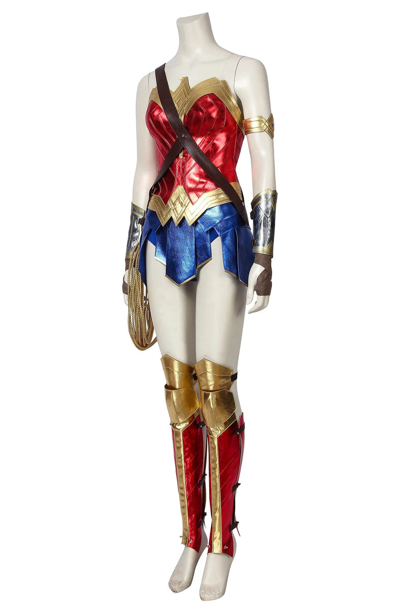 Wonder Woman Outfit Diana Prince Classic Red Suit Cosplay Costume