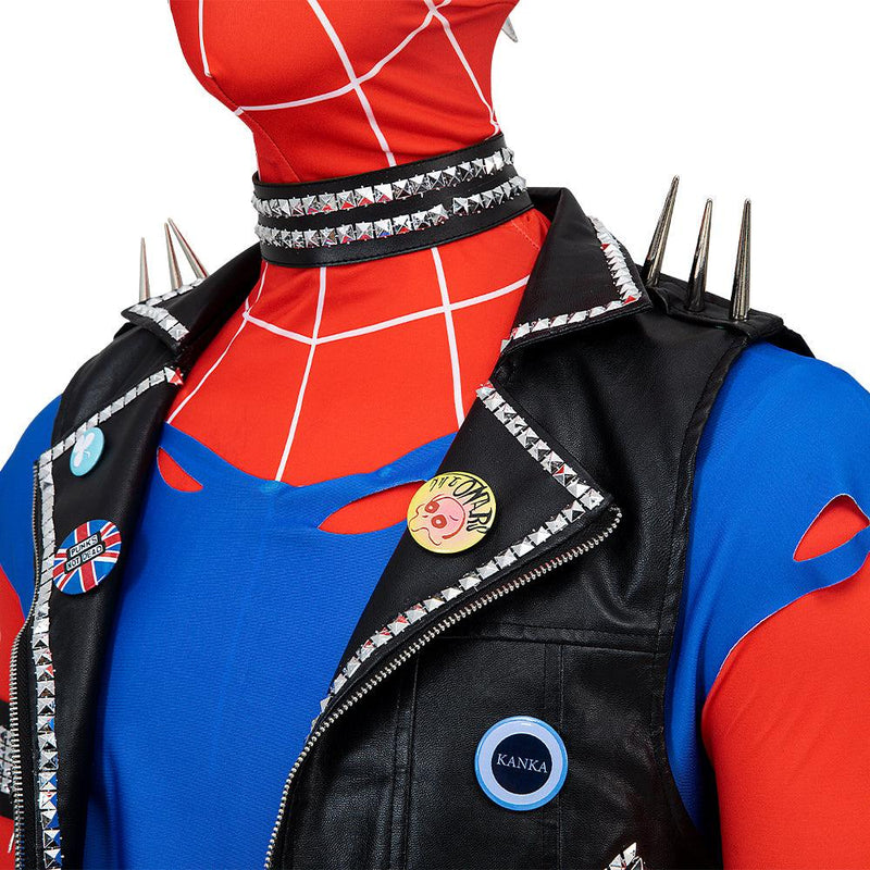 Movie Spider Man Across the Spider Verse Spider Punk Hobie Brown Cosplay Costume