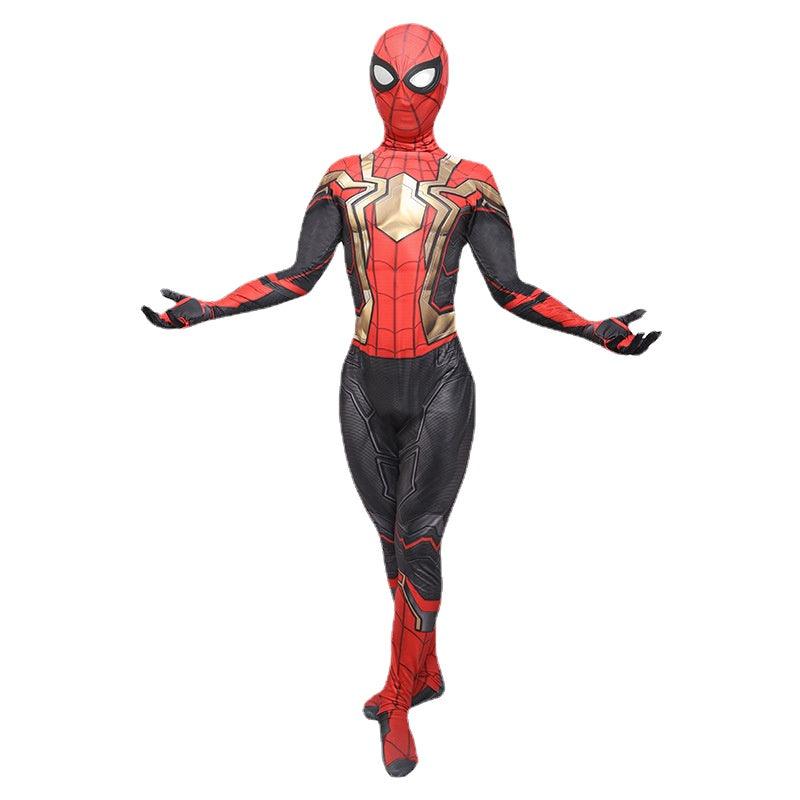 Spider-man: No Way Home Golden Spiderman Cosplay Costume for Adult
